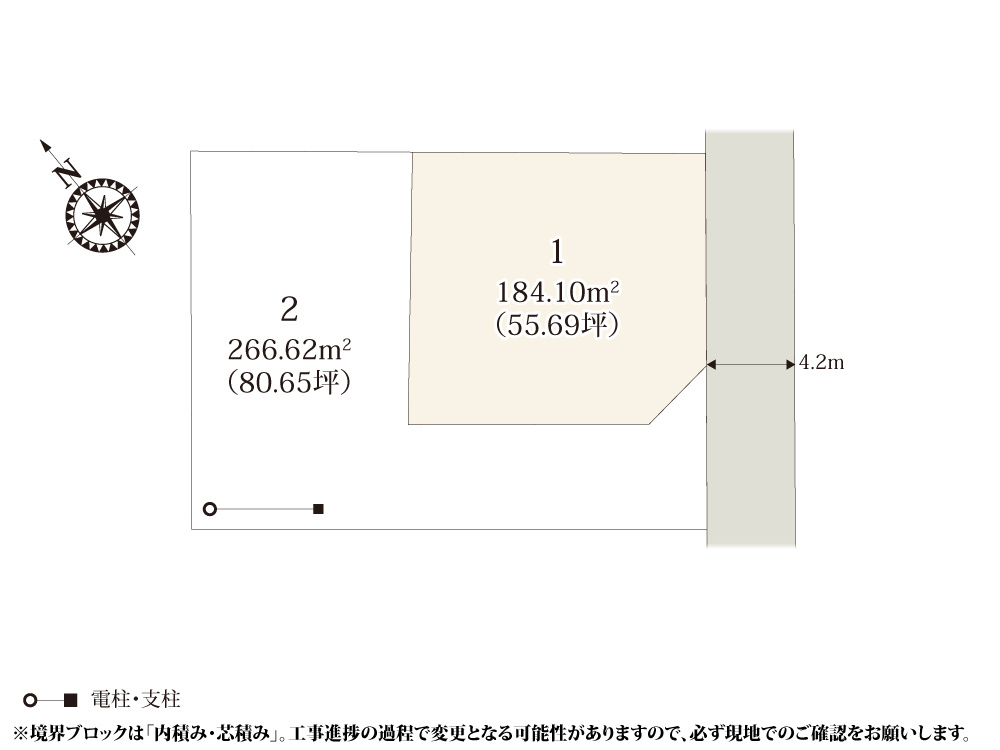 【区画図】 | 前面道路は交通量が少なく、自分のペースで入出庫が出来ます。周辺は住宅が多く落ち着いて過ごせます。