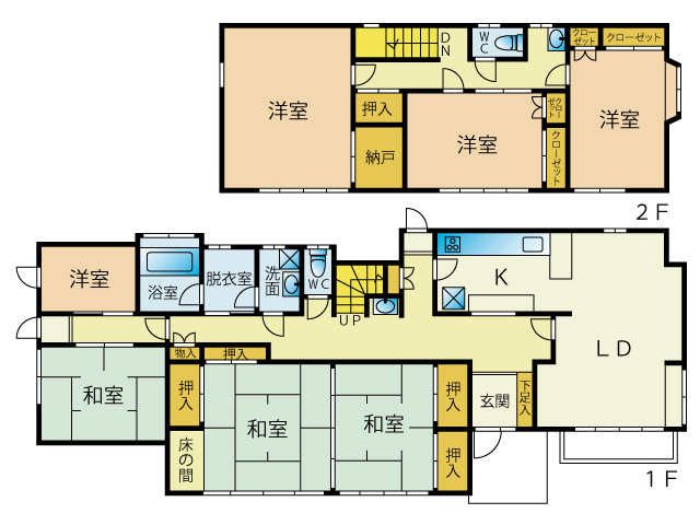 【間取り】 | 東伊豆町奈良本 中古住宅 EH06134 | 東伊豆町奈良本　間取り図