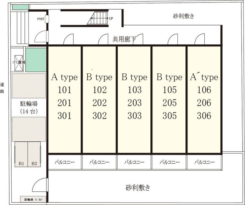 リブリ・習志野鷺沼の区画図