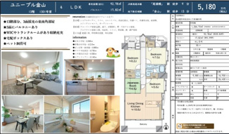  | 【ユニーブル金山】✨️仲介手数料無料✨️正木小学校・伊勢山中学校