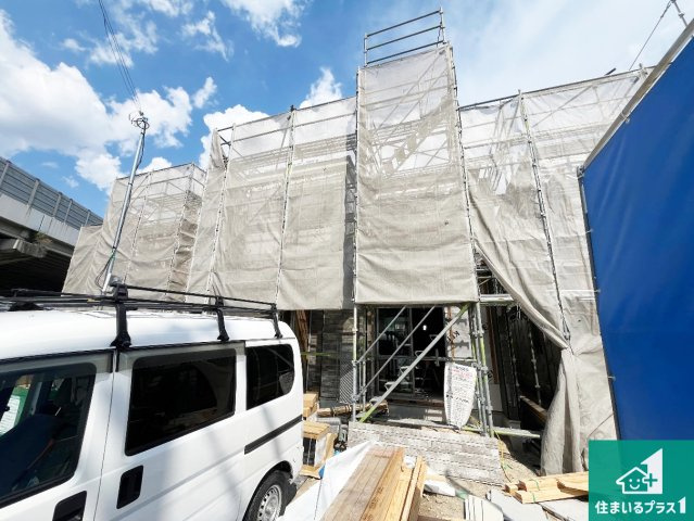 姫路市玉手　第1期　新築一戸建ての外観|周辺は落ち着いた街並みの住宅地！子育てがしやすい住環境です！まだ未完成ですが、現地でしかわからない事もございます。是非一度ご覧ください。