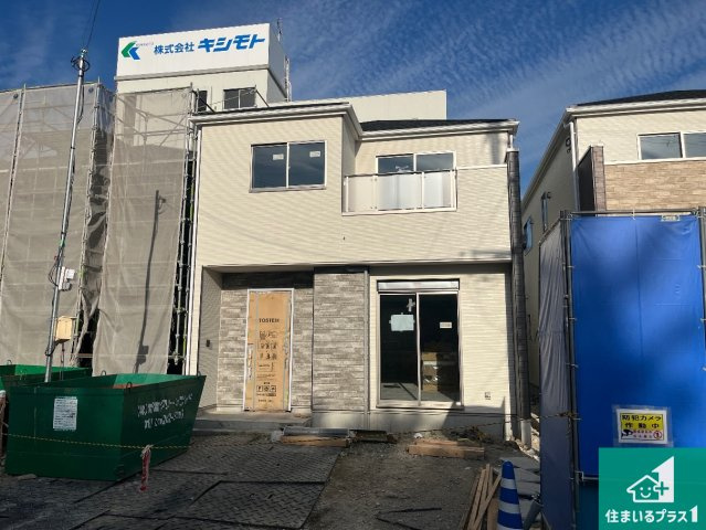 姫路市玉手　第1期　新築一戸建ての外観|周辺は落ち着いた街並みの住宅地！子育てがしやすい住環境です！まだ未完成ですが、現地でしかわからない事もございます。是非一度ご覧ください。