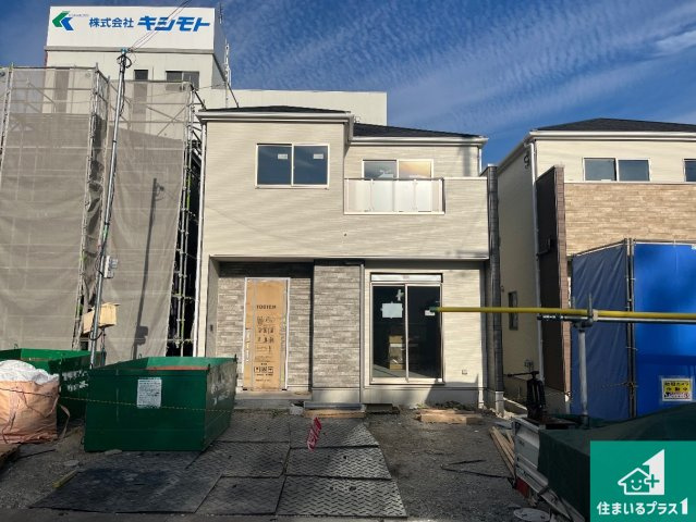 姫路市玉手　第1期　新築一戸建ての外観|周辺は落ち着いた街並みの住宅地！子育てがしやすい住環境です！まだ未完成ですが、現地でしかわからない事もございます。是非一度ご覧ください。