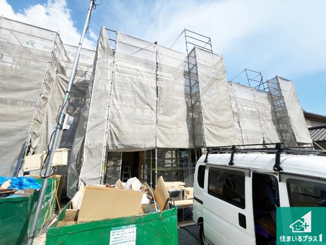 姫路市玉手　第1期　新築一戸建ての外観|周辺は落ち着いた街並みの住宅地！子育てがしやすい住環境です！まだ未完成ですが、現地でしかわからない事もございます。是非一度ご覧ください。