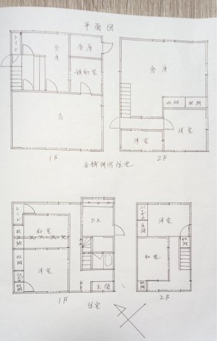 加須市旗井・売買住付店舗の間取り