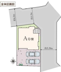 練馬区西大泉2丁目　新築一戸建　西武池袋線　保谷の区画図