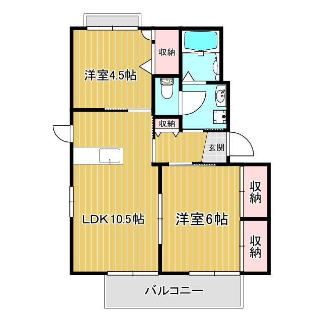 フローラKankiの間取り