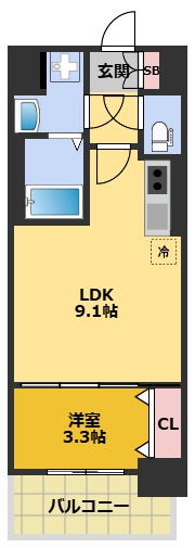 【間取り】 | CREST TAPP大曽根Ⅱ | 間取りです。