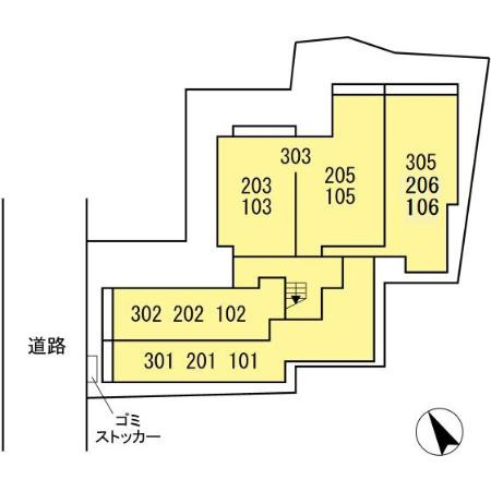 アヴァンス堀切の区画図
