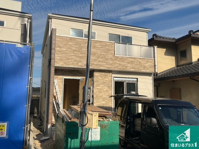 姫路市玉手　第1期　新築一戸建ての外観|周辺は落ち着いた街並みの住宅地！子育てがしやすい住環境です！まだ未完成ですが、現地でしかわからない事もございます。是非一度ご覧ください。