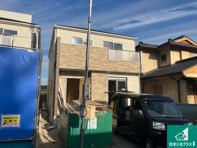 姫路市玉手　第1期　新築一戸建ての外観|周辺は落ち着いた街並みの住宅地！子育てがしやすい住環境です！まだ未完成ですが、現地でしかわからない事もございます。是非一度ご覧ください。