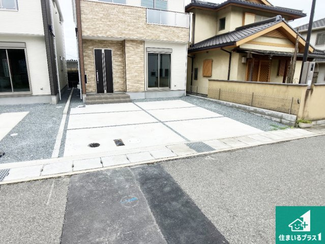 姫路市玉手　第1期　新築一戸建ての駐車場|駐車スペース！散水栓があるので、こまめに愛車を洗えます！
