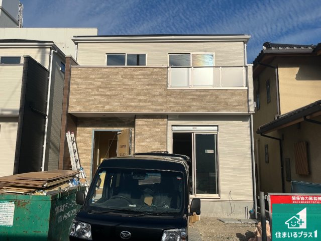 姫路市玉手　第1期　新築一戸建ての外観|周辺は落ち着いた街並みの住宅地！子育てがしやすい住環境です！まだ未完成ですが、現地でしかわからない事もございます。是非一度ご覧ください。