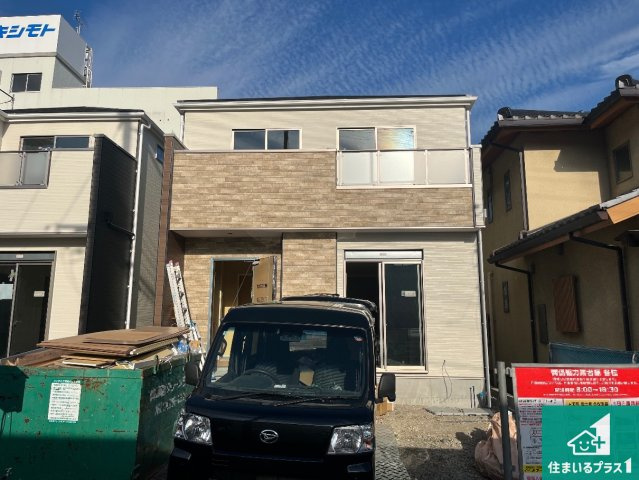 姫路市玉手　第1期　新築一戸建ての外観|周辺は落ち着いた街並みの住宅地！子育てがしやすい住環境です！まだ未完成ですが、現地でしかわからない事もございます。是非一度ご覧ください。