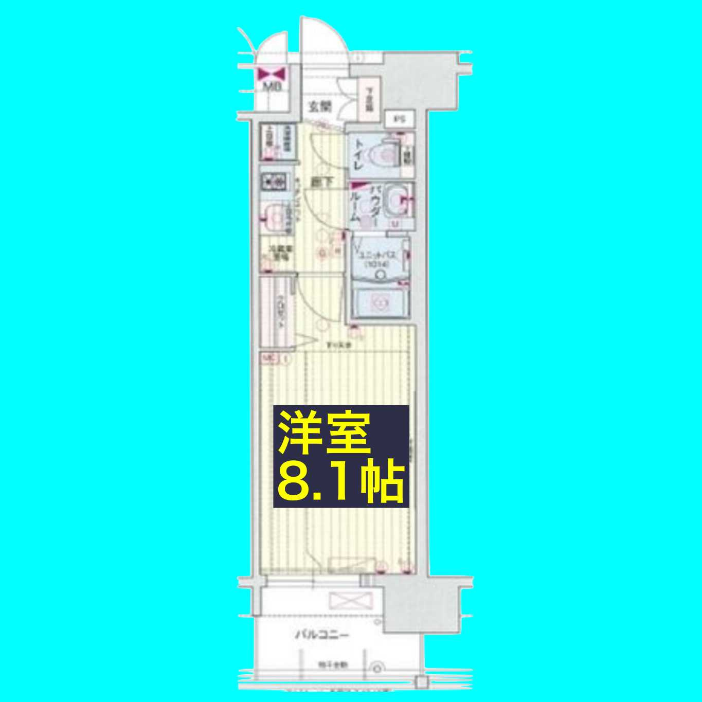 プレサンス大須観音駅前の間取り