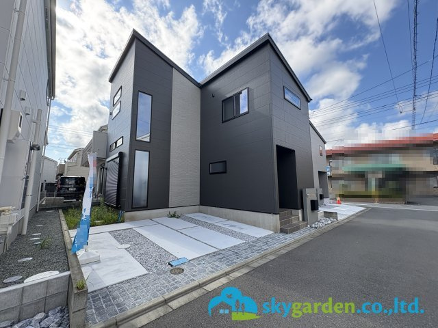 高座郡寒川町小谷１丁目Ⅱ　新築戸建　全４棟B棟の前面道路含む現地写真|前面道路含む現地写真です