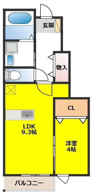 ポライトリーＣの間取り