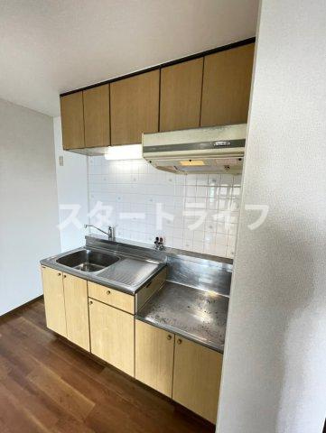大阪市東淀川区東中島５丁目の賃貸マンションのキッチン