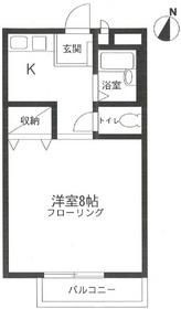 藤沢市高倉のアパートの間取り