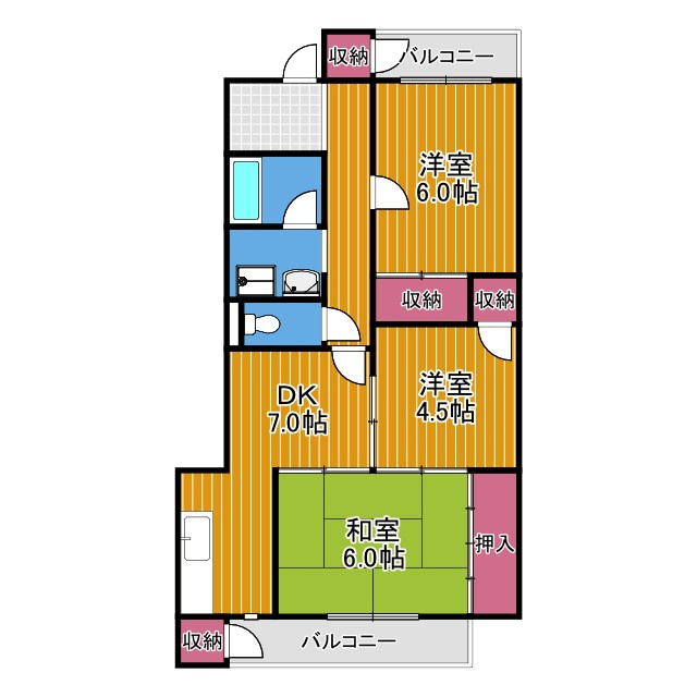 パインアベニューの間取り