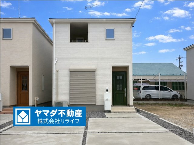 リーブルファイン　岐阜市西川手　全4区画分譲の外観|■２号棟
■YAMADA電機の　ヤマダ不動産　株式会社リライフ　岐阜店■
省エネ・耐震性◎の一建設の家。　
日本の風土に調和する木造軸組工法。フラット３５はＳＡを取得！１０年間の金利優遇あり！　
