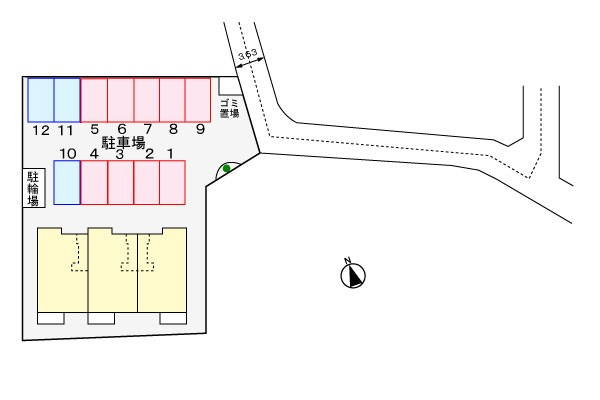 エスポワール参番館の区画図