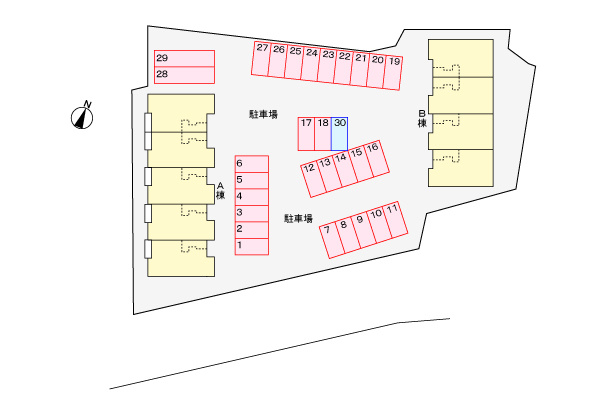 セイバリー ヒルAの区画図