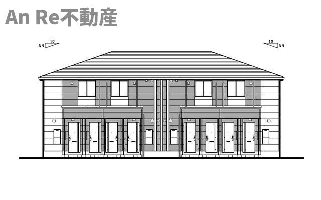 川口市大字安行領根岸のアパートの外観