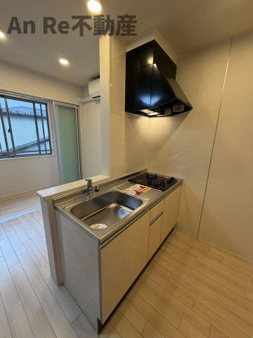 川口市大字安行領根岸のアパートのキッチン