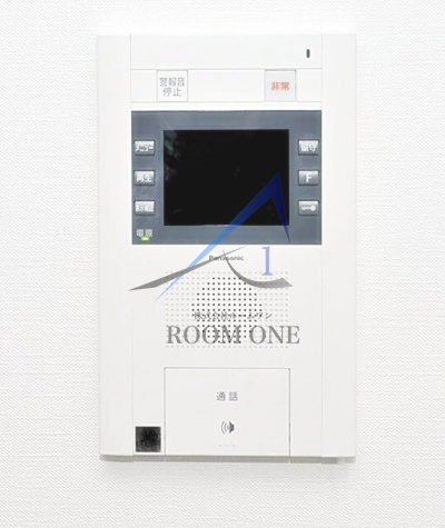 ベルシード綾瀬駅前のセキュリティ|モニター付きインターホンです。
