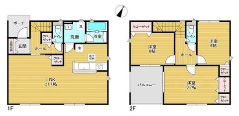 つくば市栗原　第2　の間取り