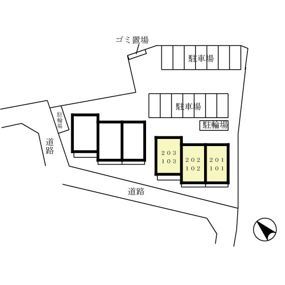 レセンテスパシオ　Aの区画図