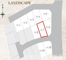 茅ケ崎市柳島海岸　新築戸建　全19区画の区画図|対象７号棟