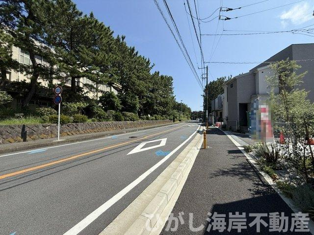 茅ケ崎市柳島海岸　新築戸建　全19区画の前面道路含む現地写真|現地外観