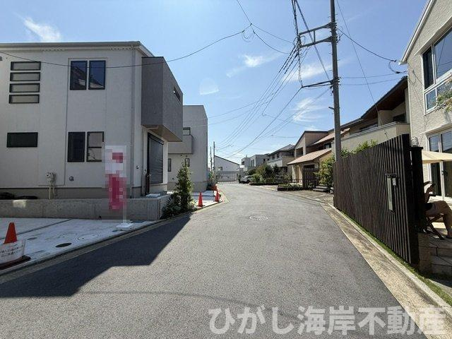 茅ケ崎市柳島海岸　新築戸建　全19区画の前面道路含む現地写真|現地外観