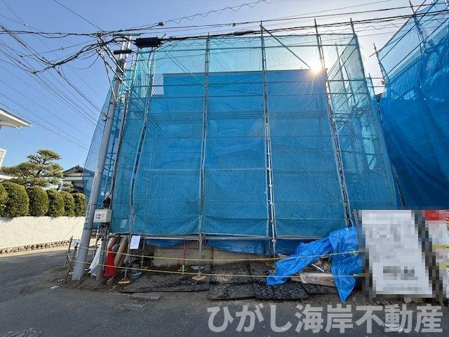 藤沢市辻堂太平台１丁目　新築戸建の外観|4月11日撮影　建築中　現地外観