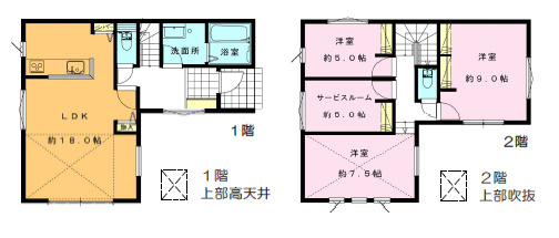 高座郡寒川町小谷１丁目Ⅱ　新築戸建　全４棟C号棟の間取り