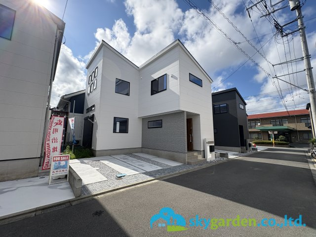 高座郡寒川町小谷１丁目Ⅱ　新築戸建　全４棟C号棟の前面道路含む現地写真|前面道路含む現地写真です
