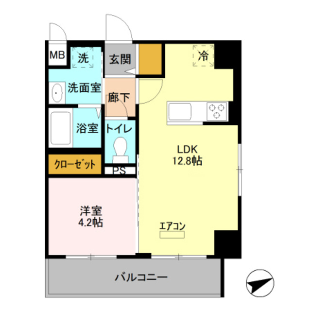 Garden  House  Ⅲ　大宮土呂駅前の間取り|人気の1LDKです。