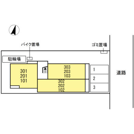 佐倉道の区画図