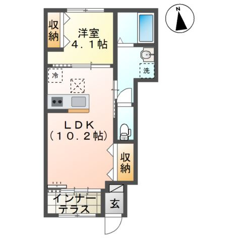 （仮称）船橋市夏見台１丁目新築アパートの間取り
