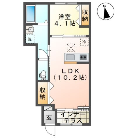 （仮称）船橋市夏見台１丁目新築アパートの間取り