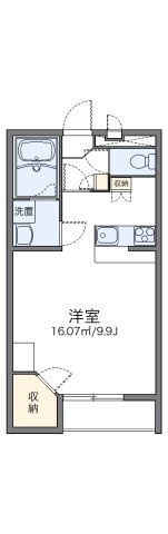 レオパレスプルンニー　Ａの間取り