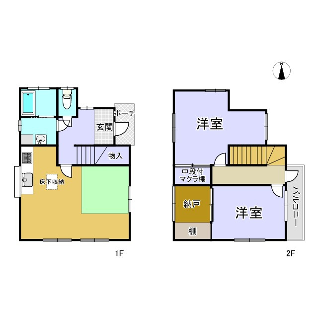 東松山市大字大谷中古戸建の間取り