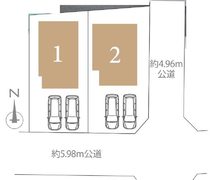 金沢区富岡西1丁目　新築戸建て　第5の区画図
