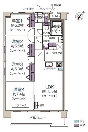 【間取り】 | 朝日プラザ東札幌Ⅲ