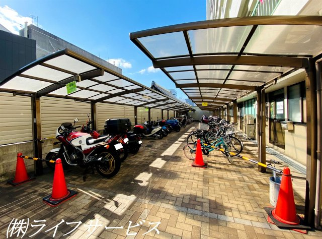 【駐輪場】 | グリーンハイツ十三 | バイク置場・駐輪場