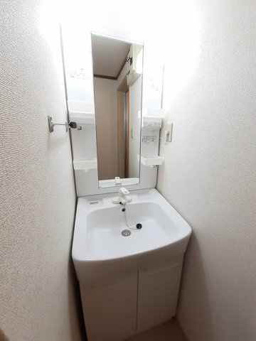 シャンゼリゼ弐番館の洗面所|スペースが確保できる洗面所です