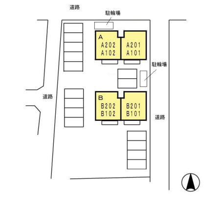 【区画図】 | セゾン平原 B棟
