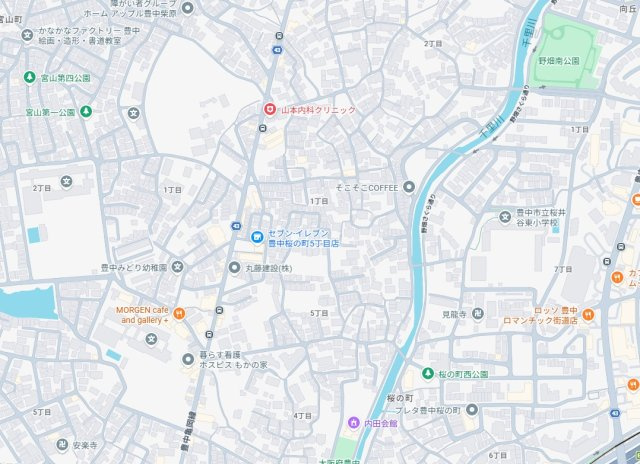 ■豊中市春日町　第4期　新築一戸建ての地図